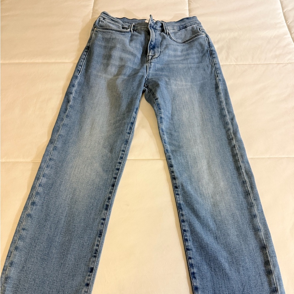 Frame Denim Women's Sky Blue Straight Leg Jeans